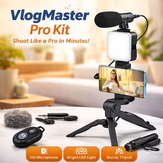 VlogMaster Pro Kit | All-in-One Vlogging Kit for Mobile Video Creators