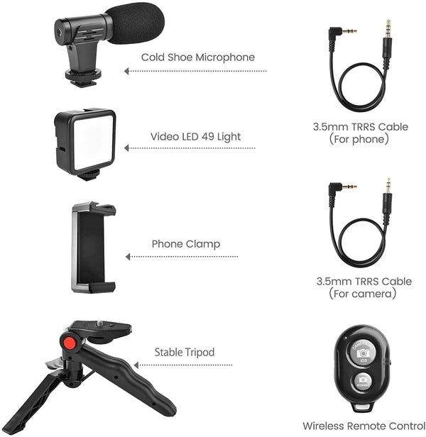 VlogMaster Pro Kit | All-in-One Vlogging Kit for Mobile Video Creators